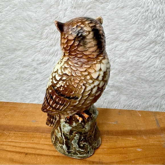 Vintage Rare Isco Ceramic Owl Figurine Statue Cabin Decor - Picture 6 of 10